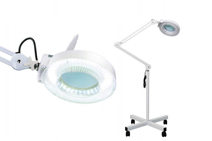 Dermatological cosmetic lamp with 8dpi LED magnifying glass