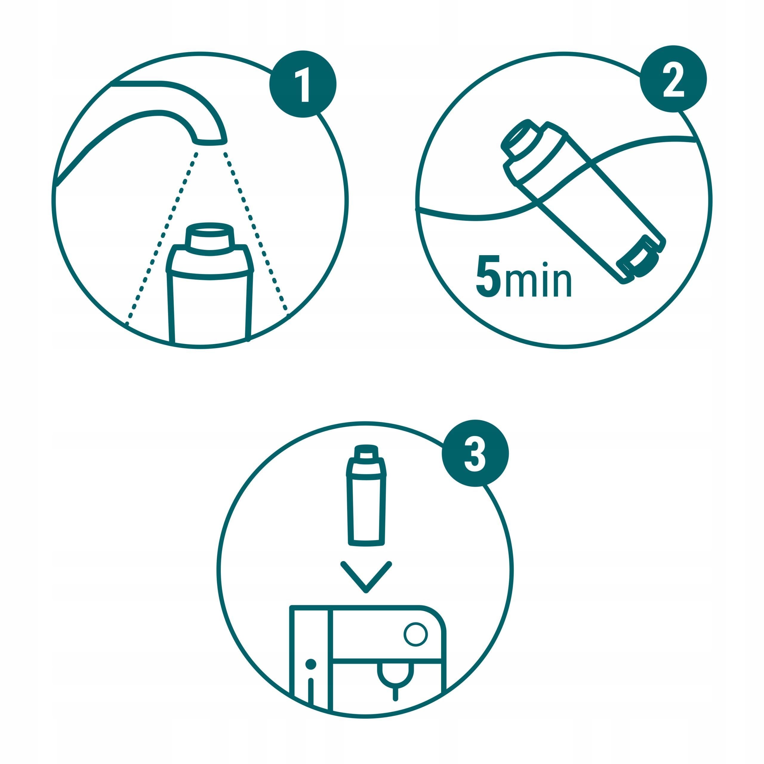 Descaler for espresso machine 1l + 3x water filter for Delonghi machine - Sillar Brand Sillar