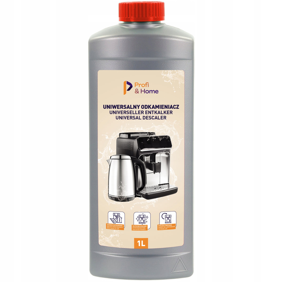 Descaler for espresso machine 1l Degreasing cleaning tablets Profi&Home Packaging status original