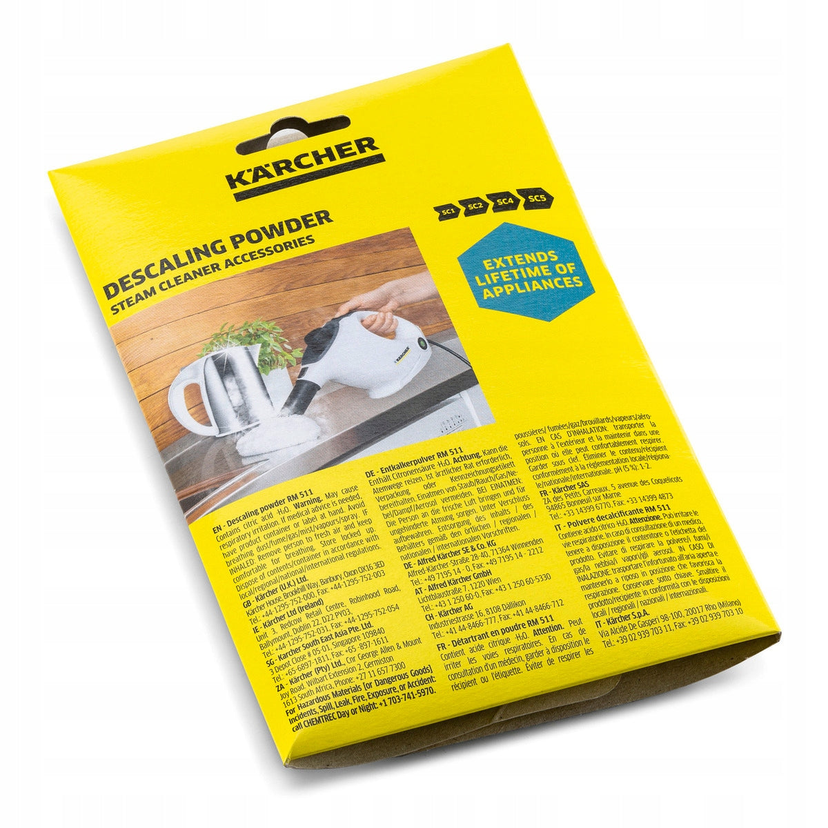 Descaler powder Karcher for steamers 6 x 17 g Kärcher Manufacturer code 6.295-987.0