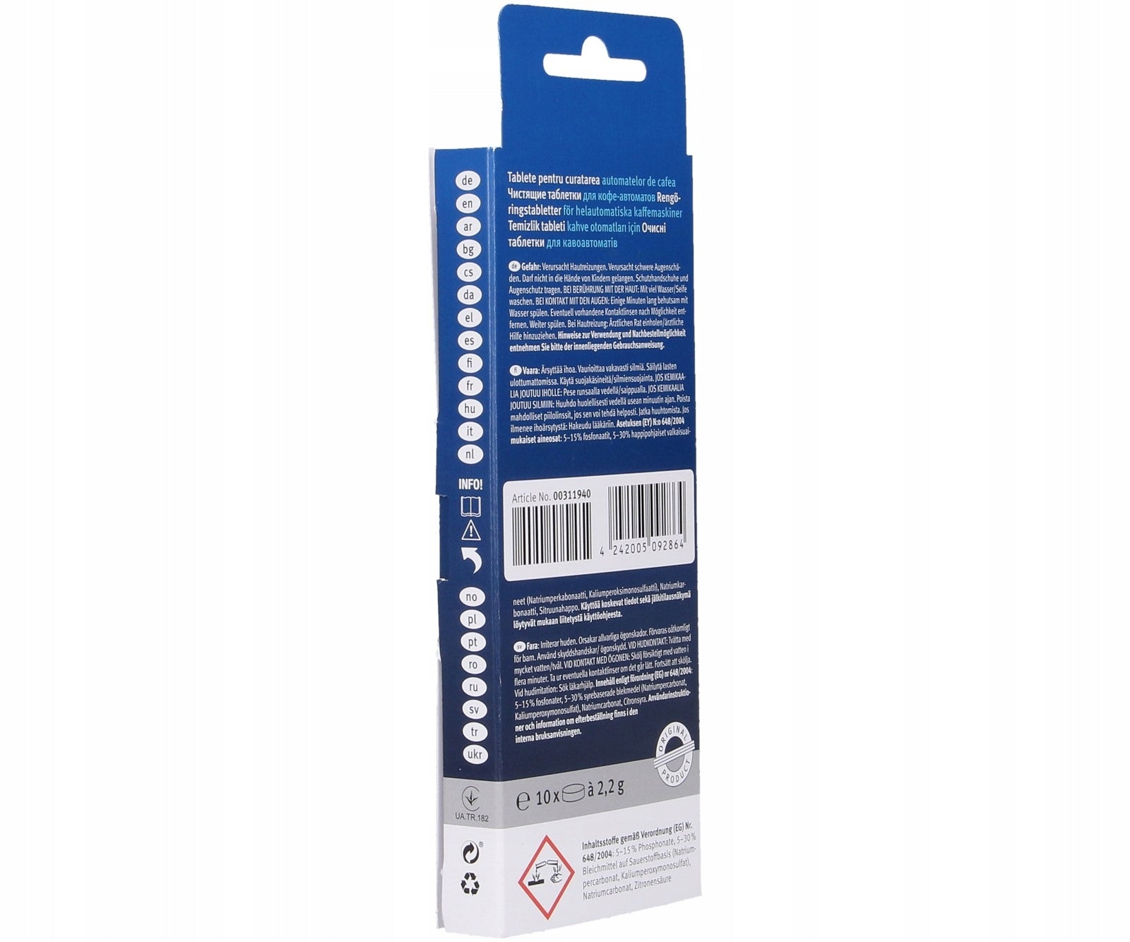 Descaling + cleaning tablets BOSCH SIEMENS Form tablets