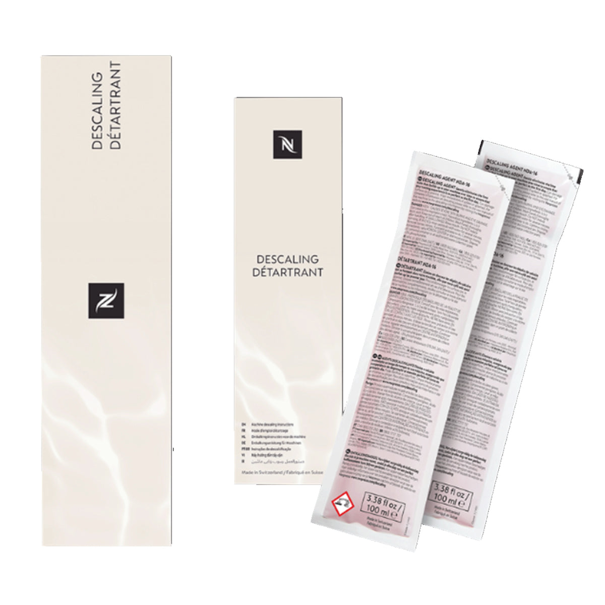Descaling kit for Nespresso machines, 2 × 100 ml