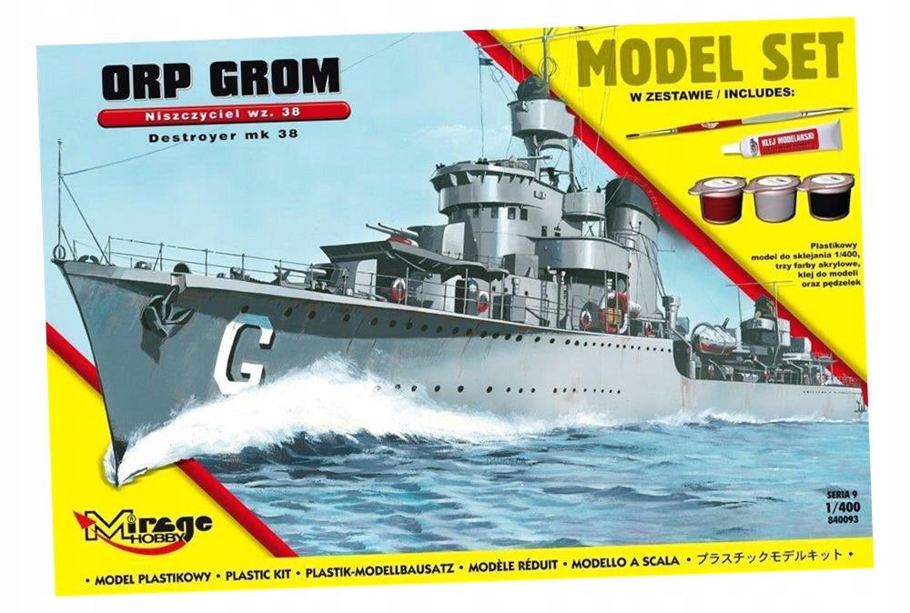 Destroyer ORP "GROM" Mirage Hobby Brand Mirage