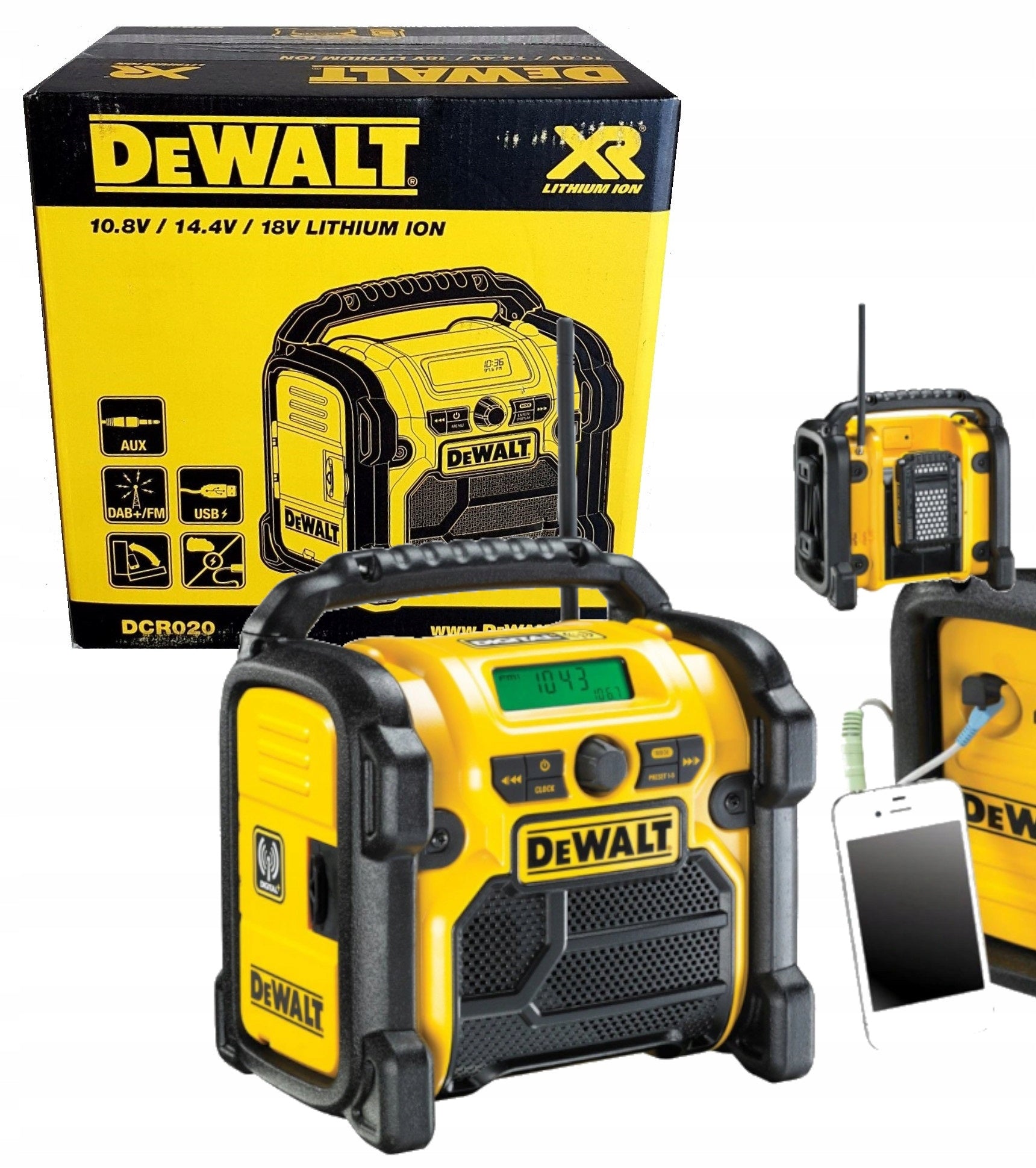 Dewalt Battery-network radio dab+/fm dcr020 Certificates of conformity CE