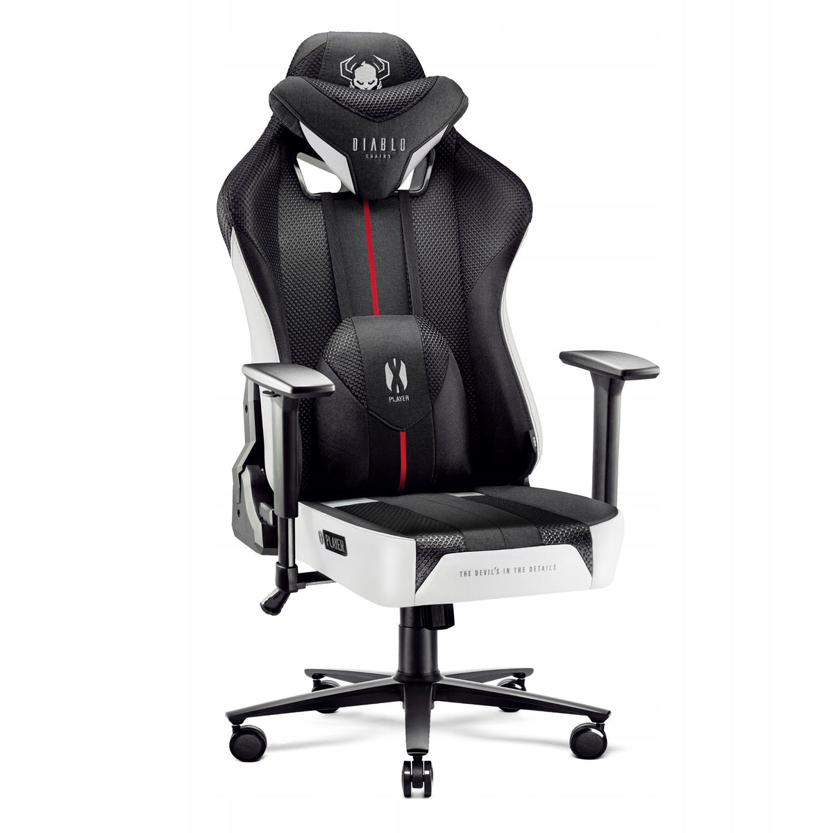 Diablo X-Player 2.0 King Size Gaming Chair: Black and White