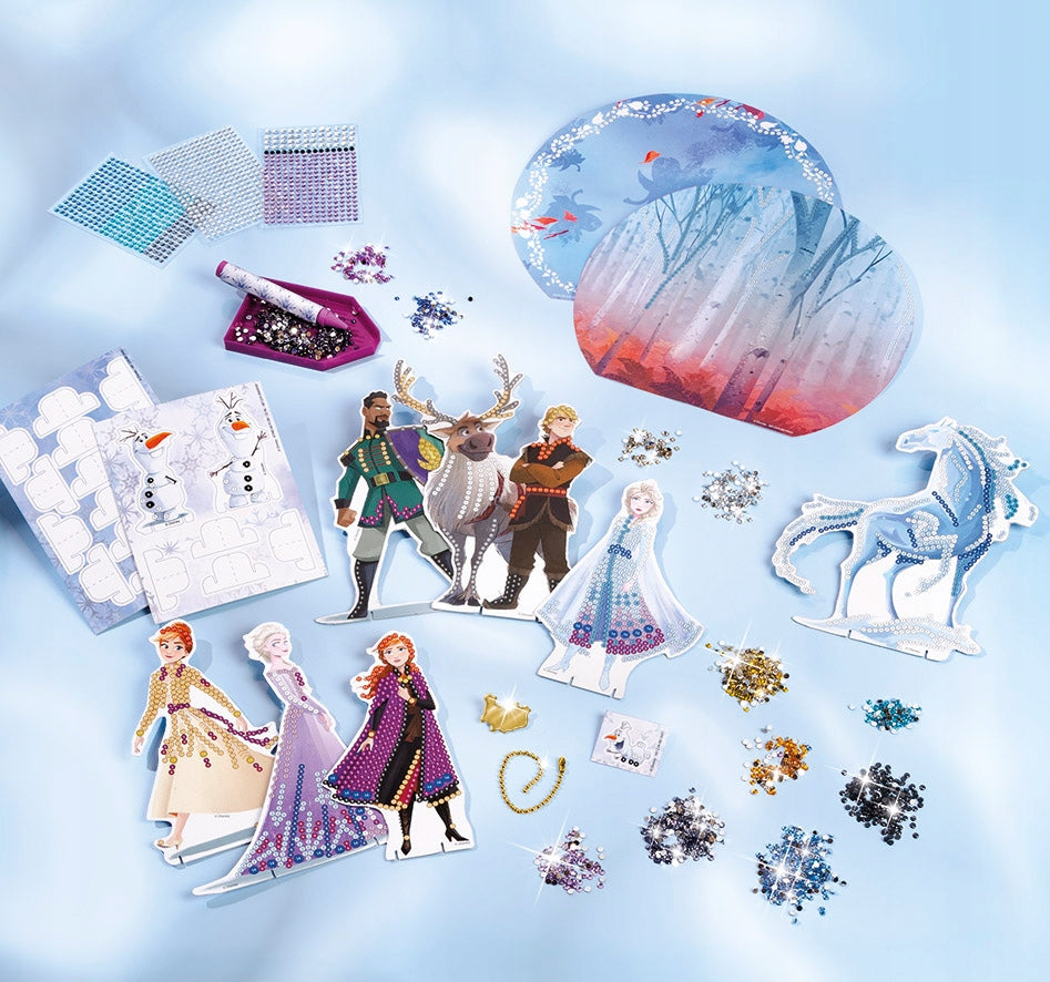Diamond Mosaic Frozen Creative Embroidery Kit in Suitcase Packaging status original
