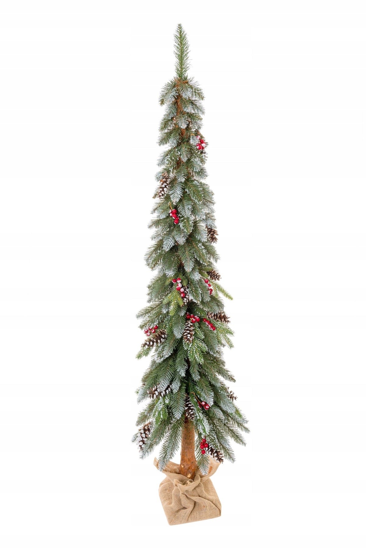 Diamond Pine Trunk Christmas Tree 180cm Decorated