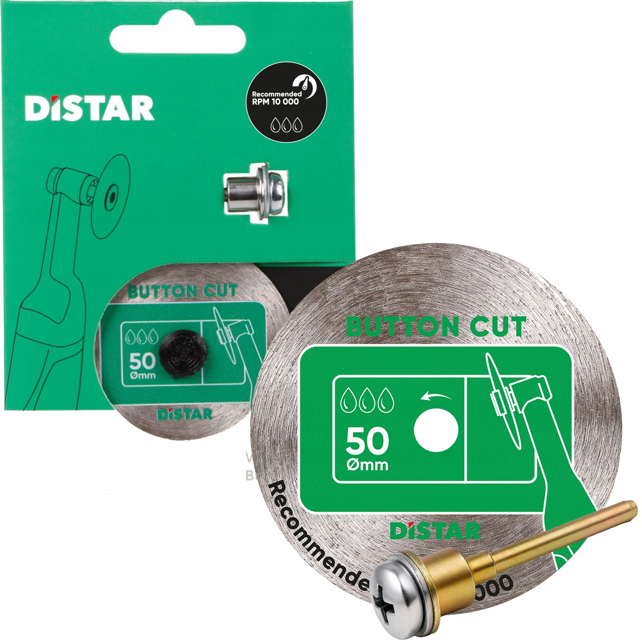 Diamond Shield DISTAR 50mm ButtonCut Gres Ceramics 0.8mm 11120159106