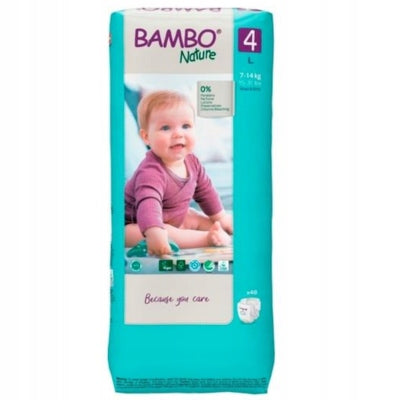 Diapers Bambo Nature 4 7-14kg 48pcs PAMPERS Breathable Premium Diapers Manufacturer code 5703538245282