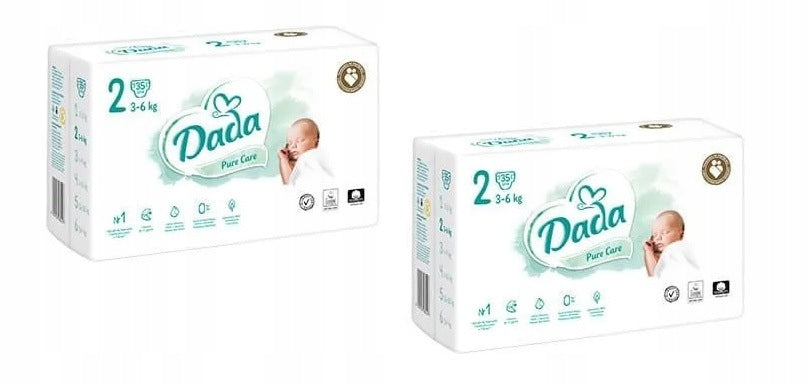 Diapers Dada Pure Care Size 2 2x35 70 pcs.