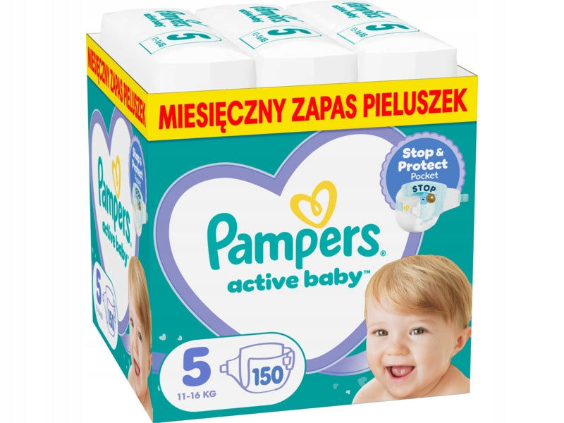 Diapers PAMPERS Active Baby 5 (150 pieces)