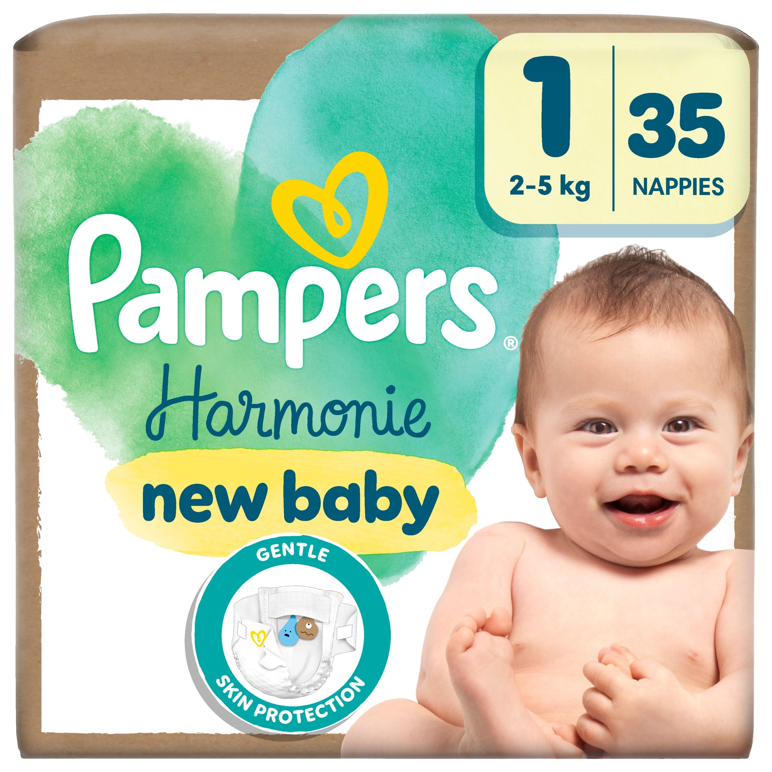 Diapers Pampers Harmonie Size 1 35 pcs.