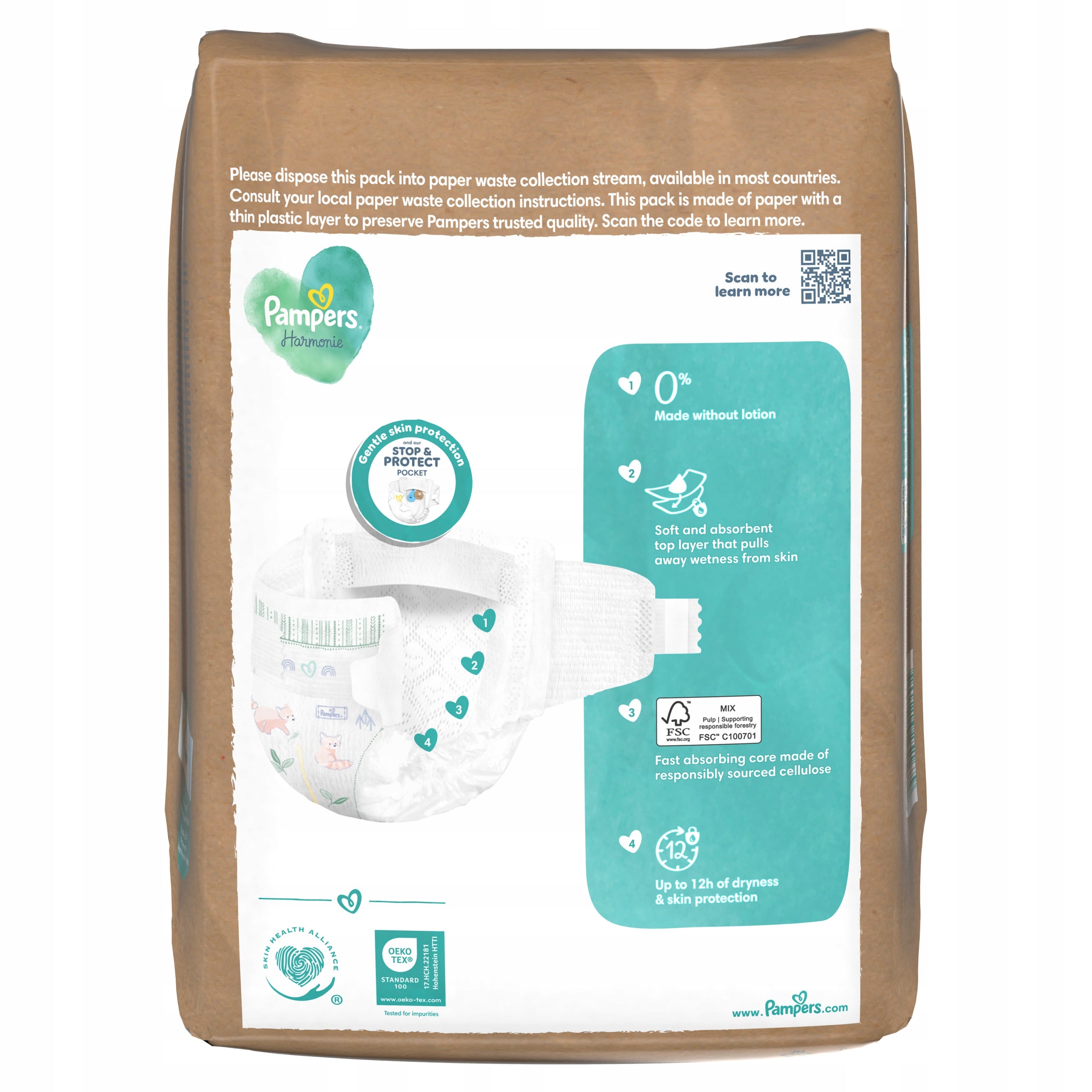Diapers Pampers Harmonie Size 5 21 pcs. Manufacturer code 80770682