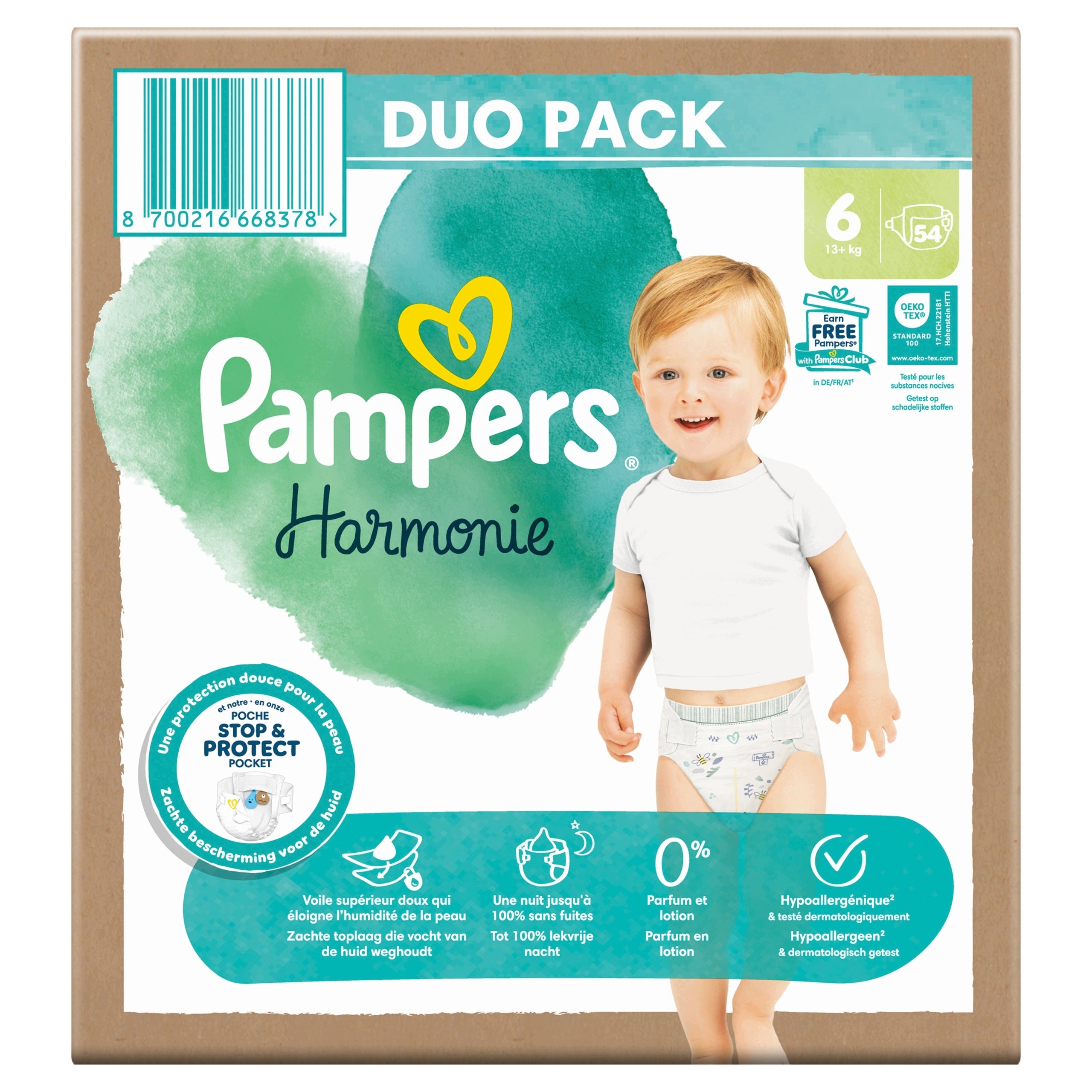 Diapers Pampers Harmonie Size 6 54 pcs. Brand Pampers