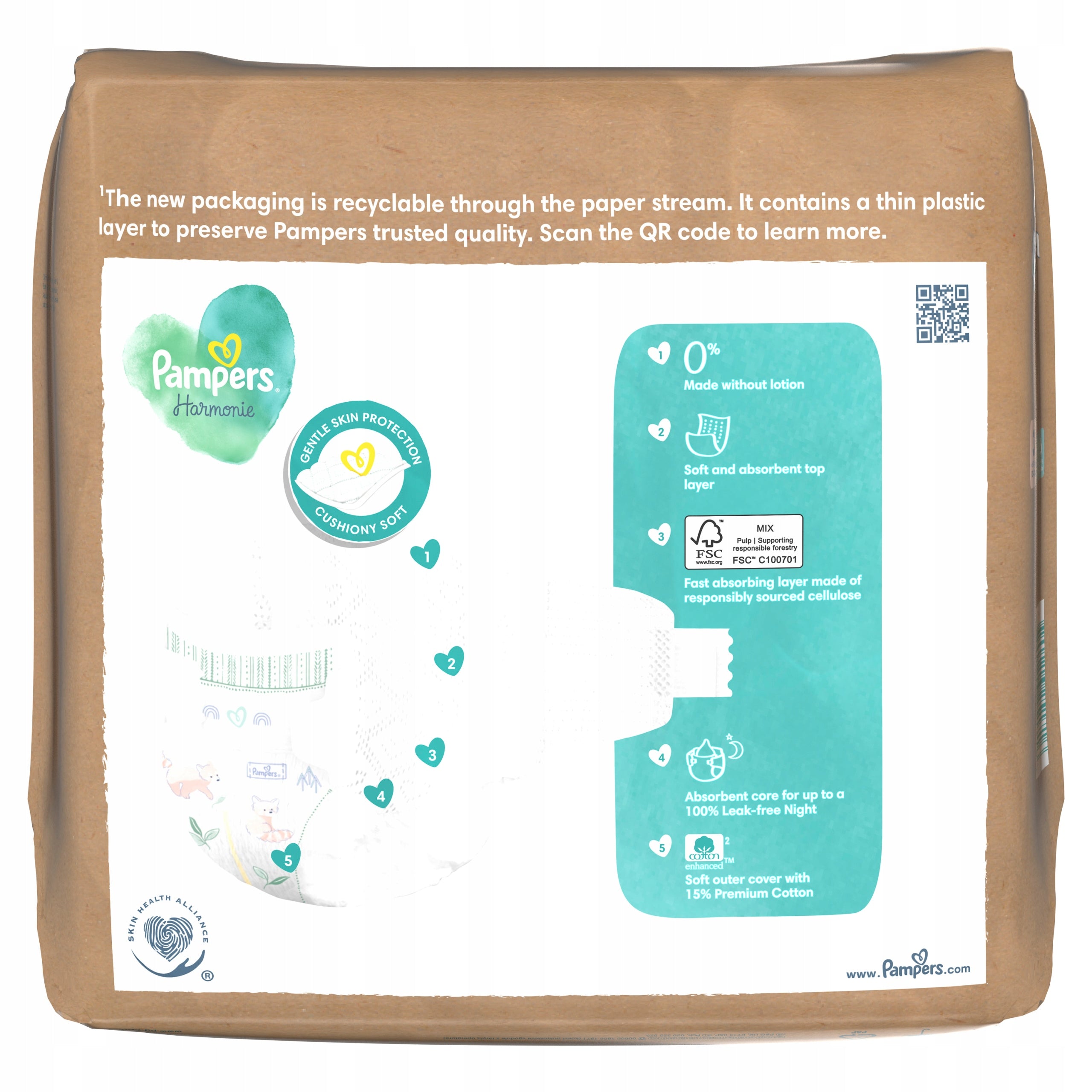 Diapers Pampers Harmonie size 3 28 pcs. Manufacturer code 8700216251716