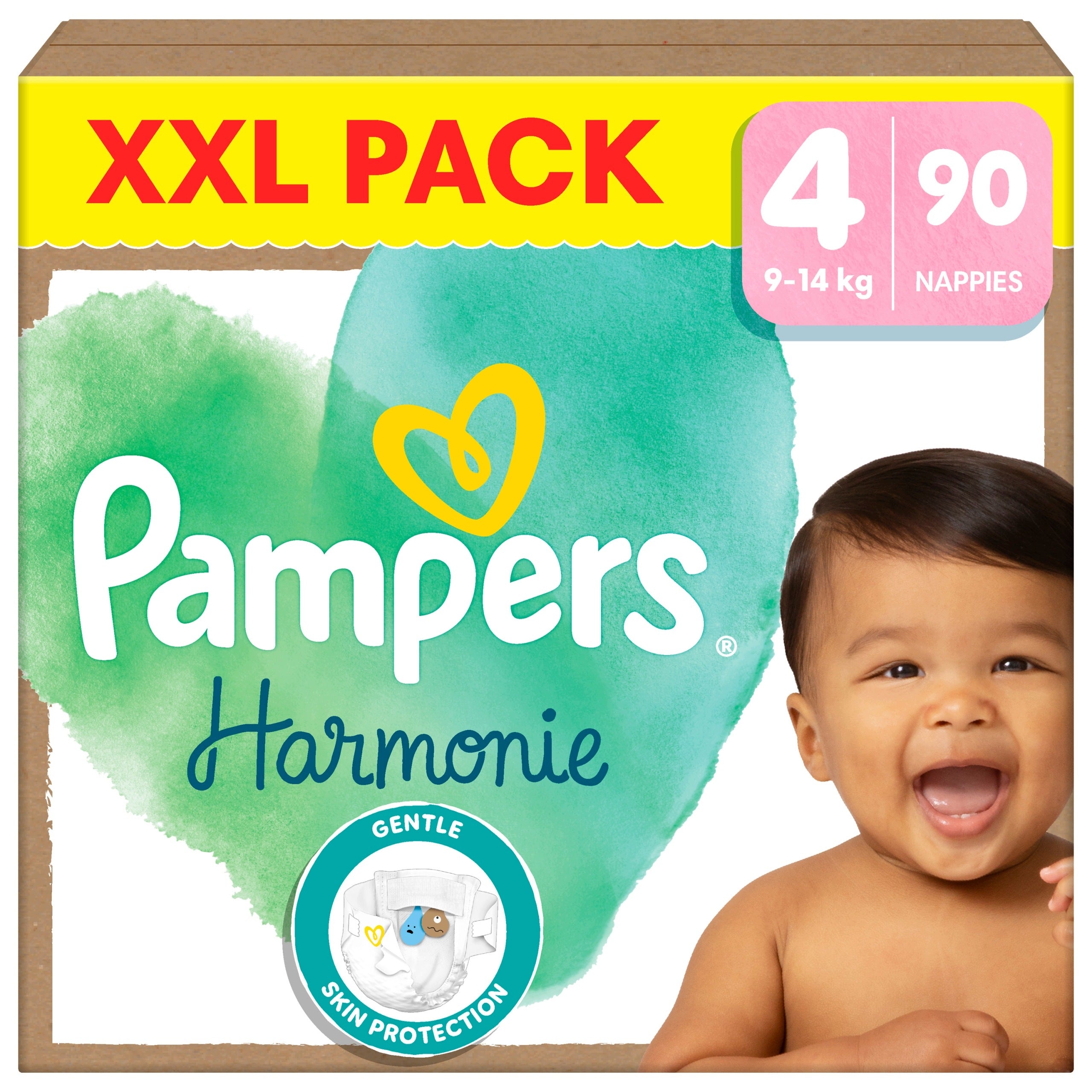 Diapers Pampers Harmonie size 4 90 pcs XXL Pack