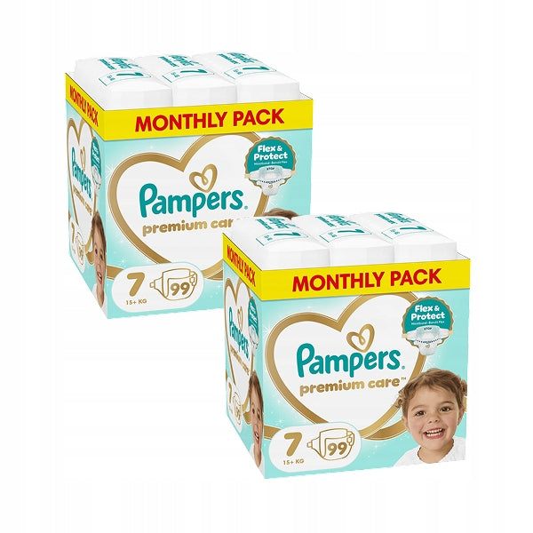 Diapers Pampers Premium Care Size 7 99 pieces 15+ kg