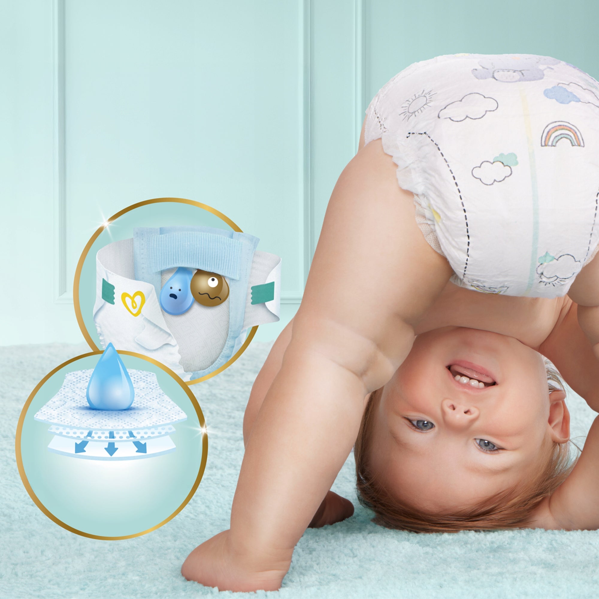 Diapers Pampers Premium Care r 3 6-10kg 2x120 pcs. Brand Pampers