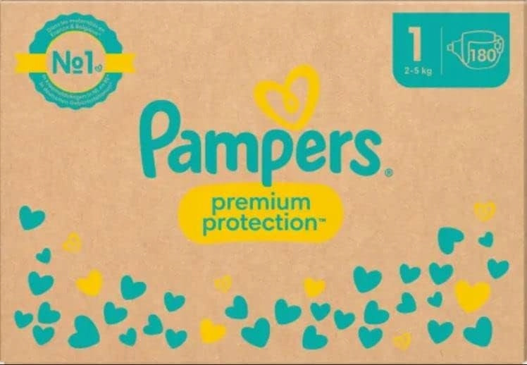 Diapers Pampers Premium Protection Size 1 180 pcs