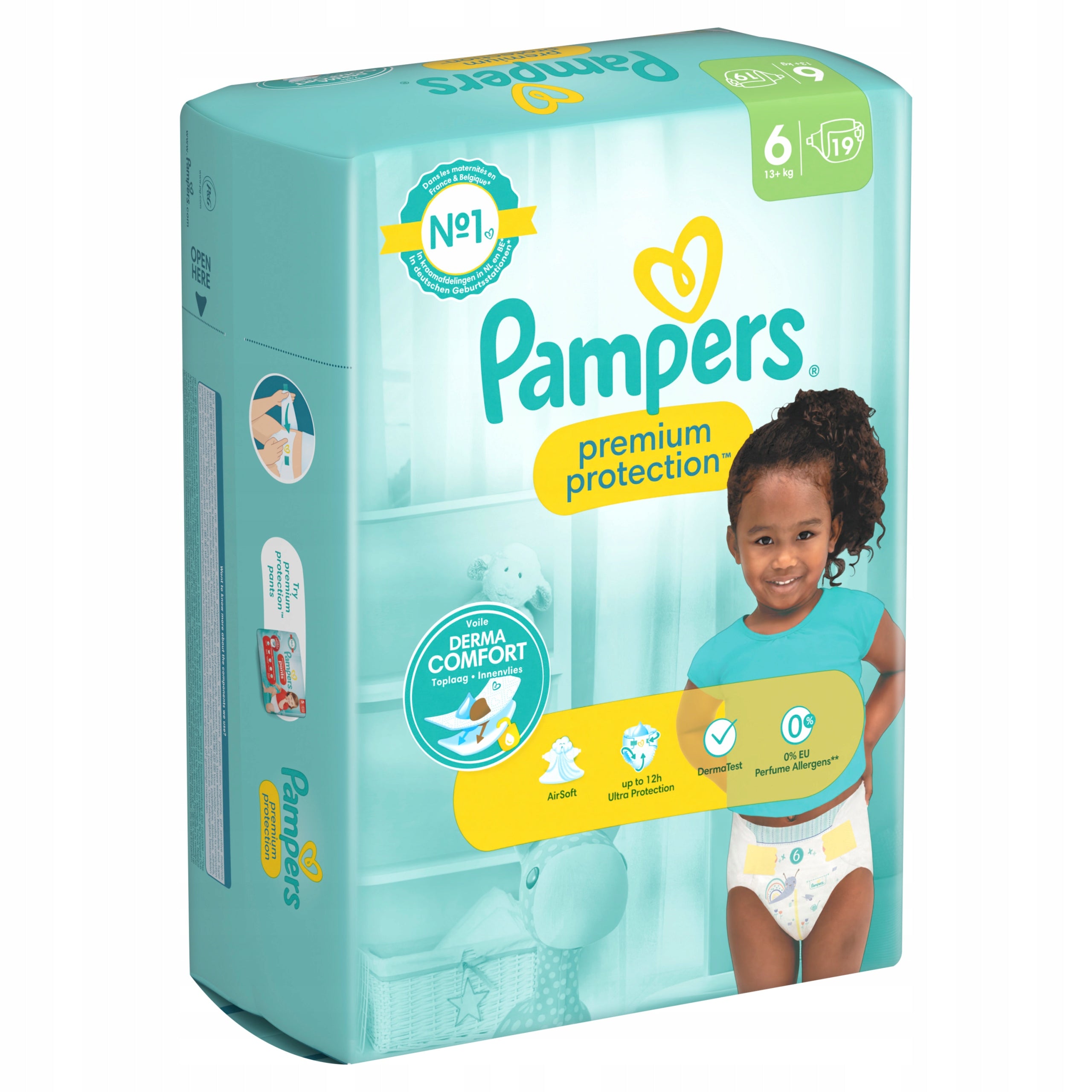 Diapers Pampers Premium Protection Size 6 19 pcs Packaging status original