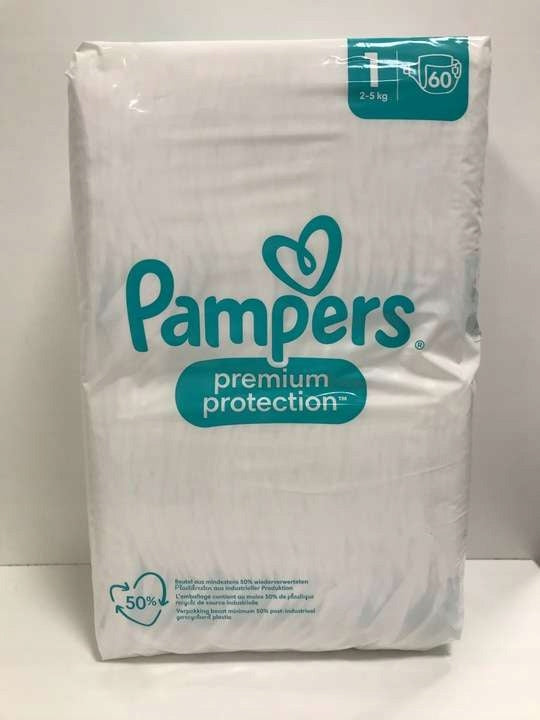Diapers Pampers Premium Protection size 1 60 pcs. Manufacturer code 81689693