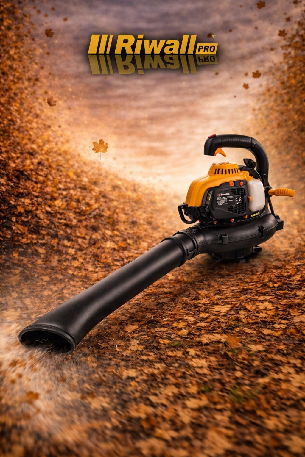Diesel blower Riwall RPBV 26 set for leaves vacuum cleaner metal knife Brand Riwall