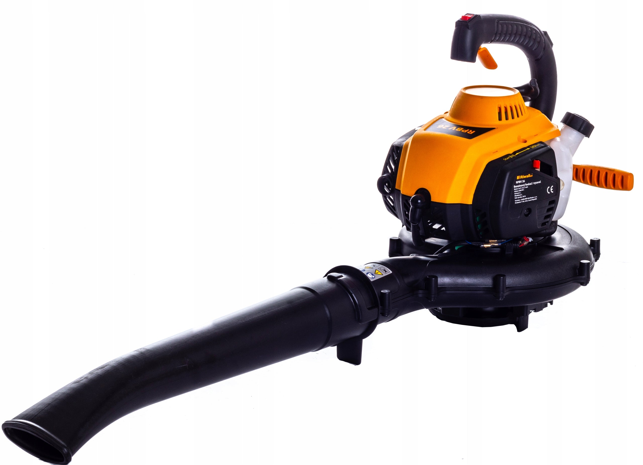 Diesel blower Riwall RPBV 26 set for leaves vacuum cleaner metal knife Power supply combustion