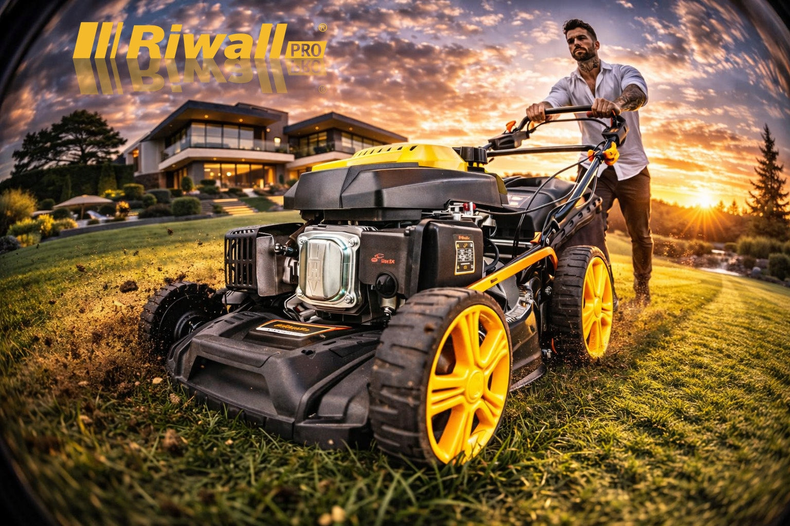 Diesel mower with Riwall Pro RPM 5140V Pro adjustable drive Packaging status original
