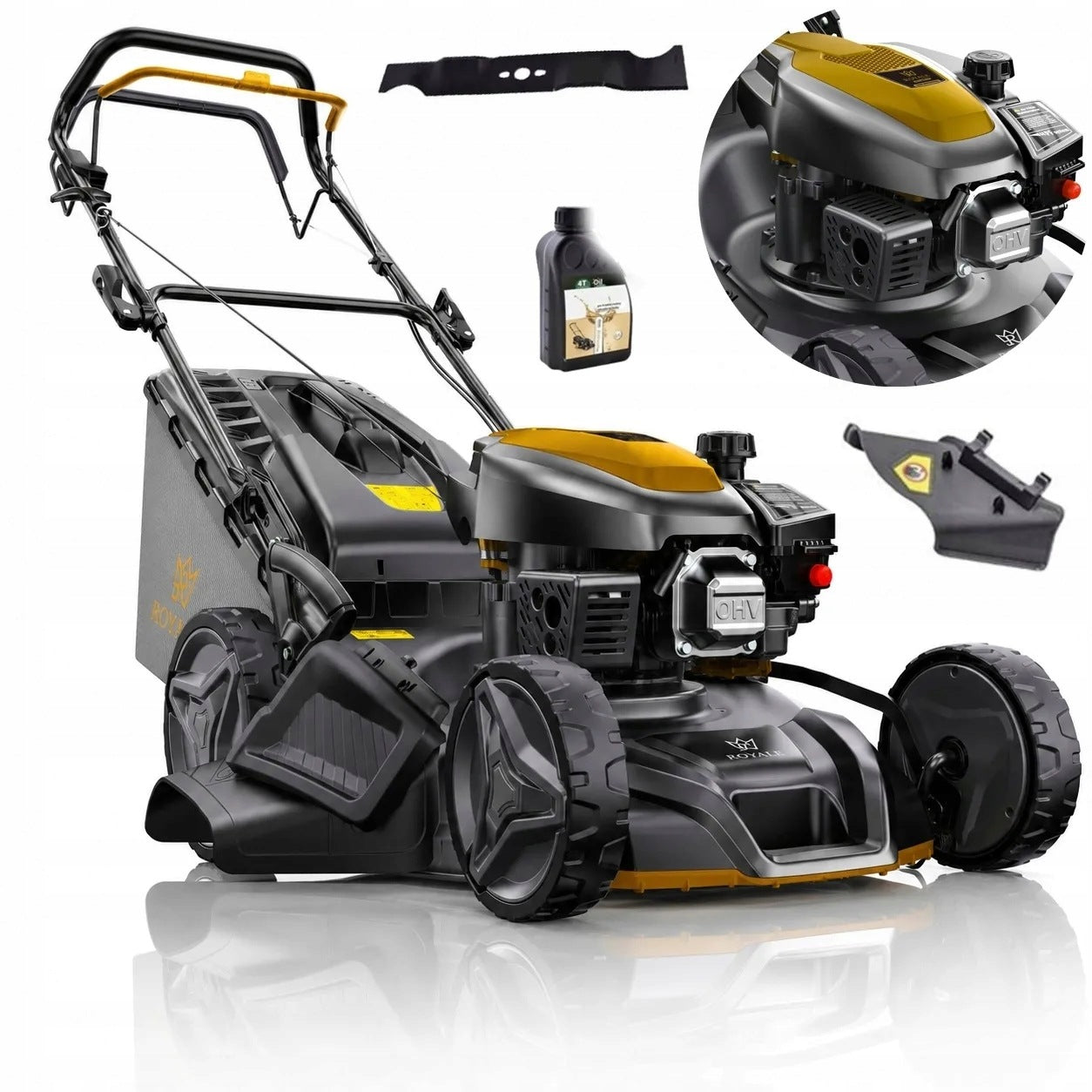 Diesel mower with Royale Grass King 9000 181cc for grass 56cm