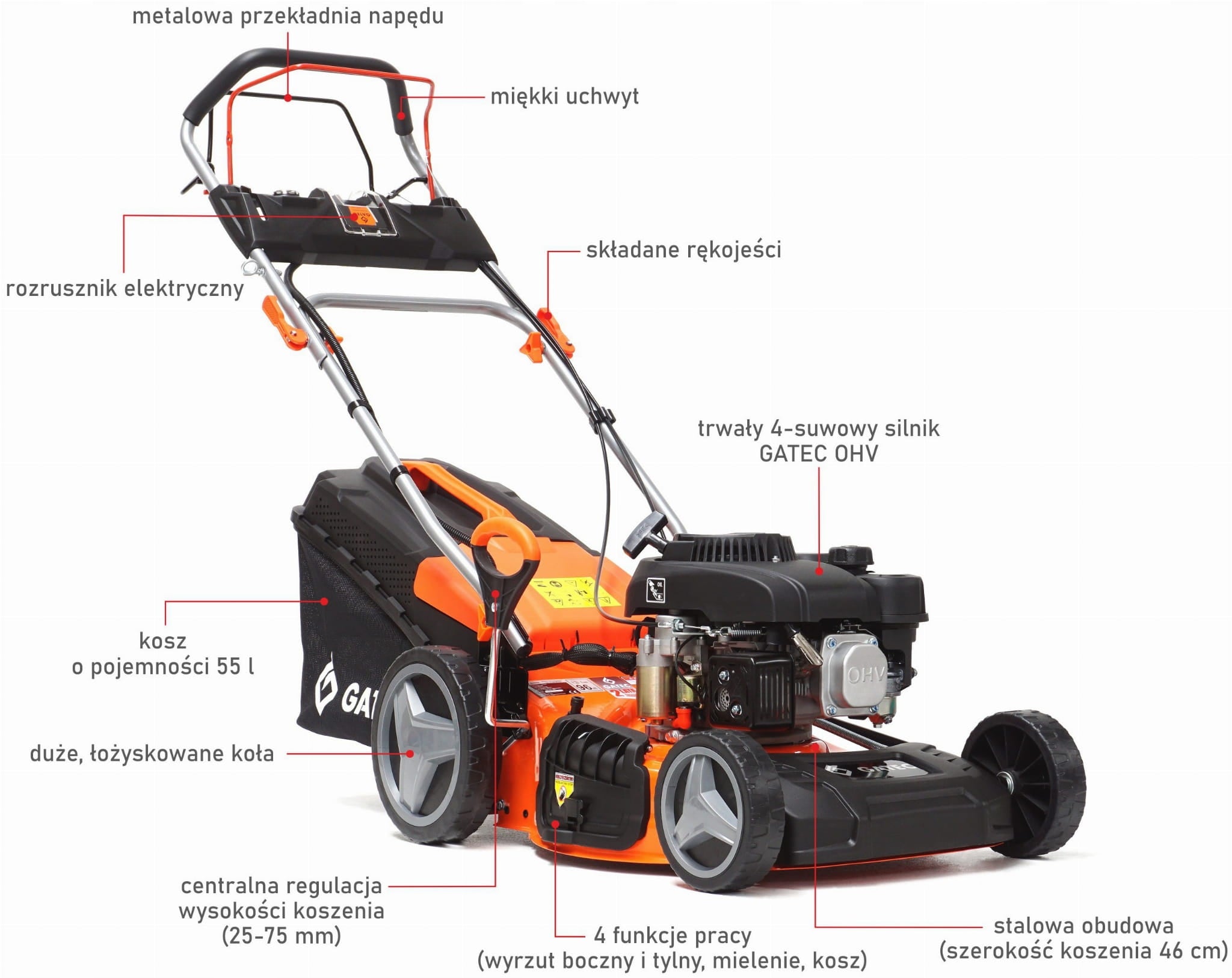 Diesel mower with drive 46 cm / Battery starter, electric Packaging status original