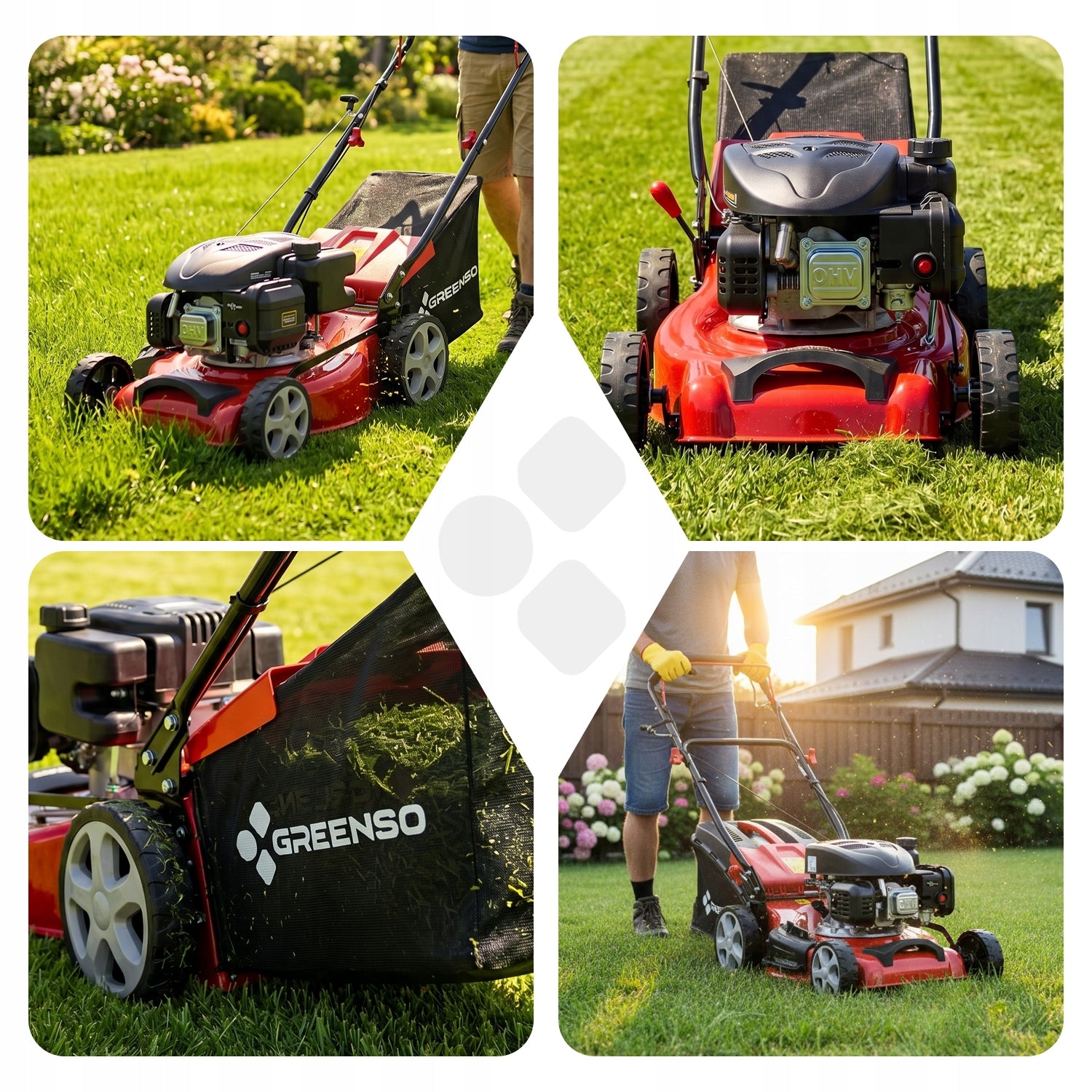 Diesel mower with drive engine Loncin 2,85 HP 40 cm GREENSO TB40S03A Manufacturer code KOS08