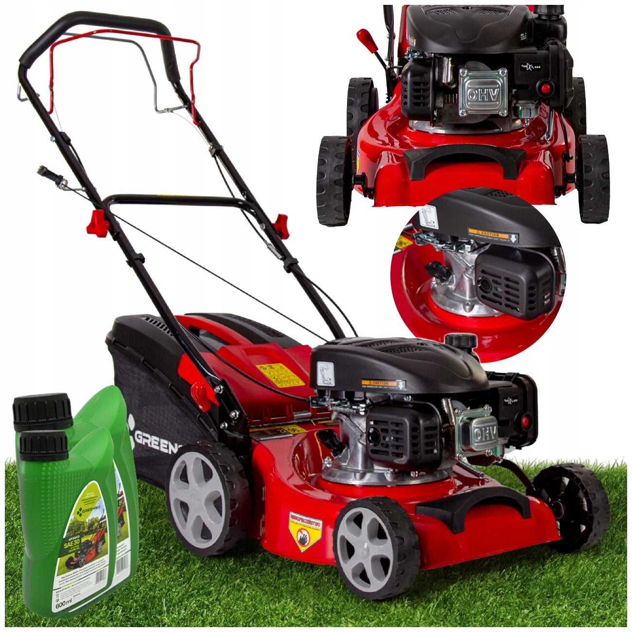 Diesel mower with drive engine Loncin 2,85 HP 40 cm GREENSO TB40S03A