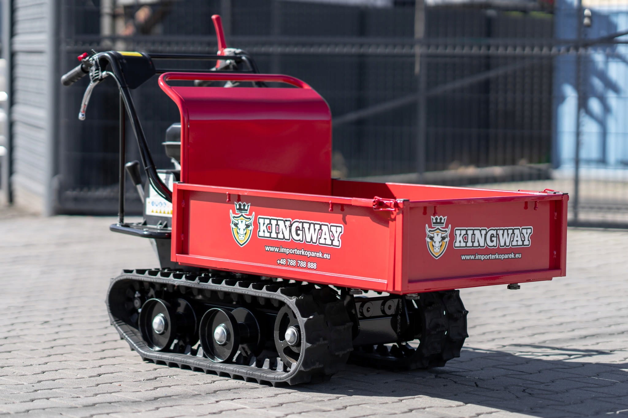 Diesel wheelbarrow Side Dump Truck on tracks 500 kg KINGWAY 7KM Rato Kind wheelbarrow