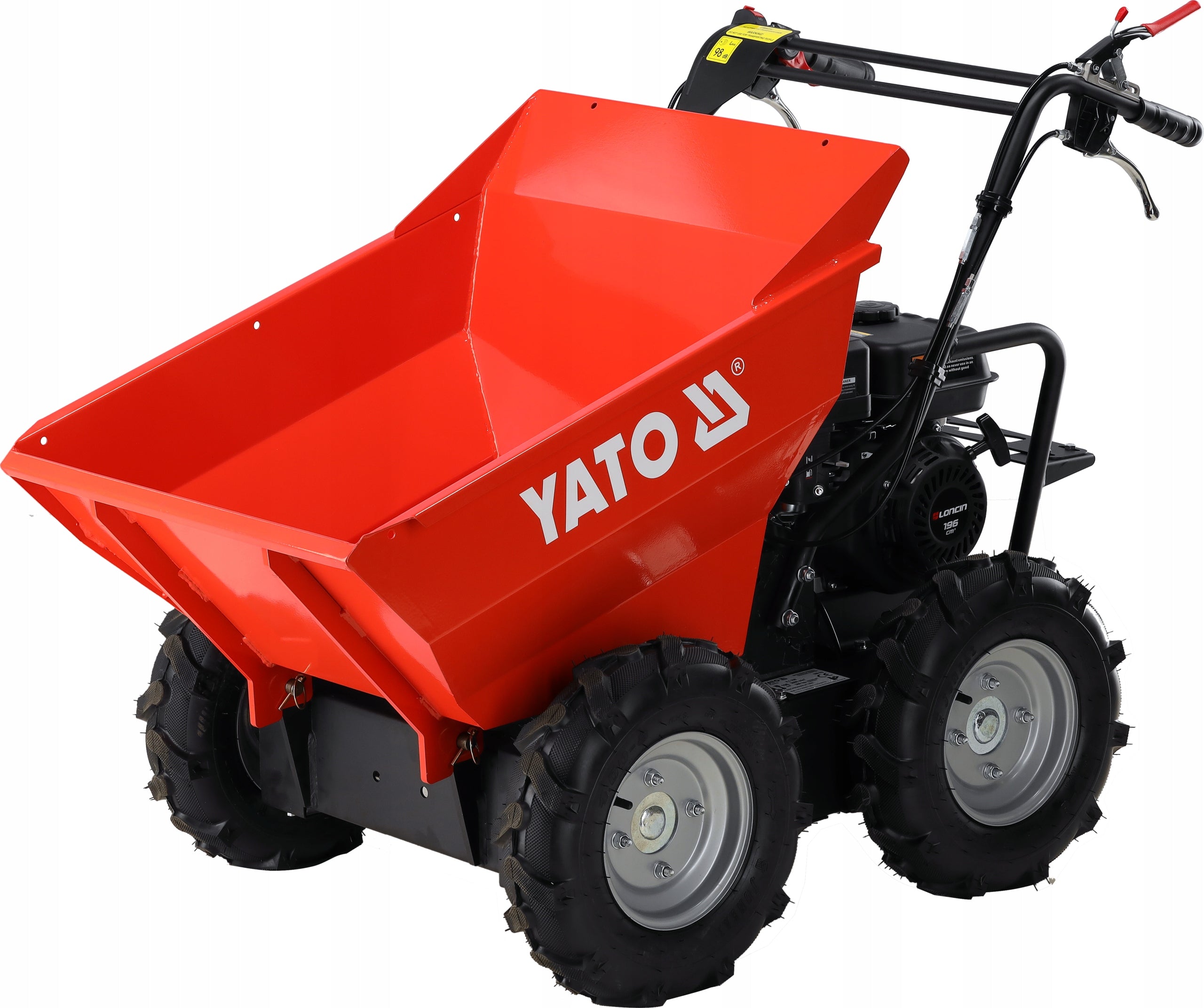 Diesel wheelbarrow Yato 196 l 4x4 300 kg Capacity 196 l