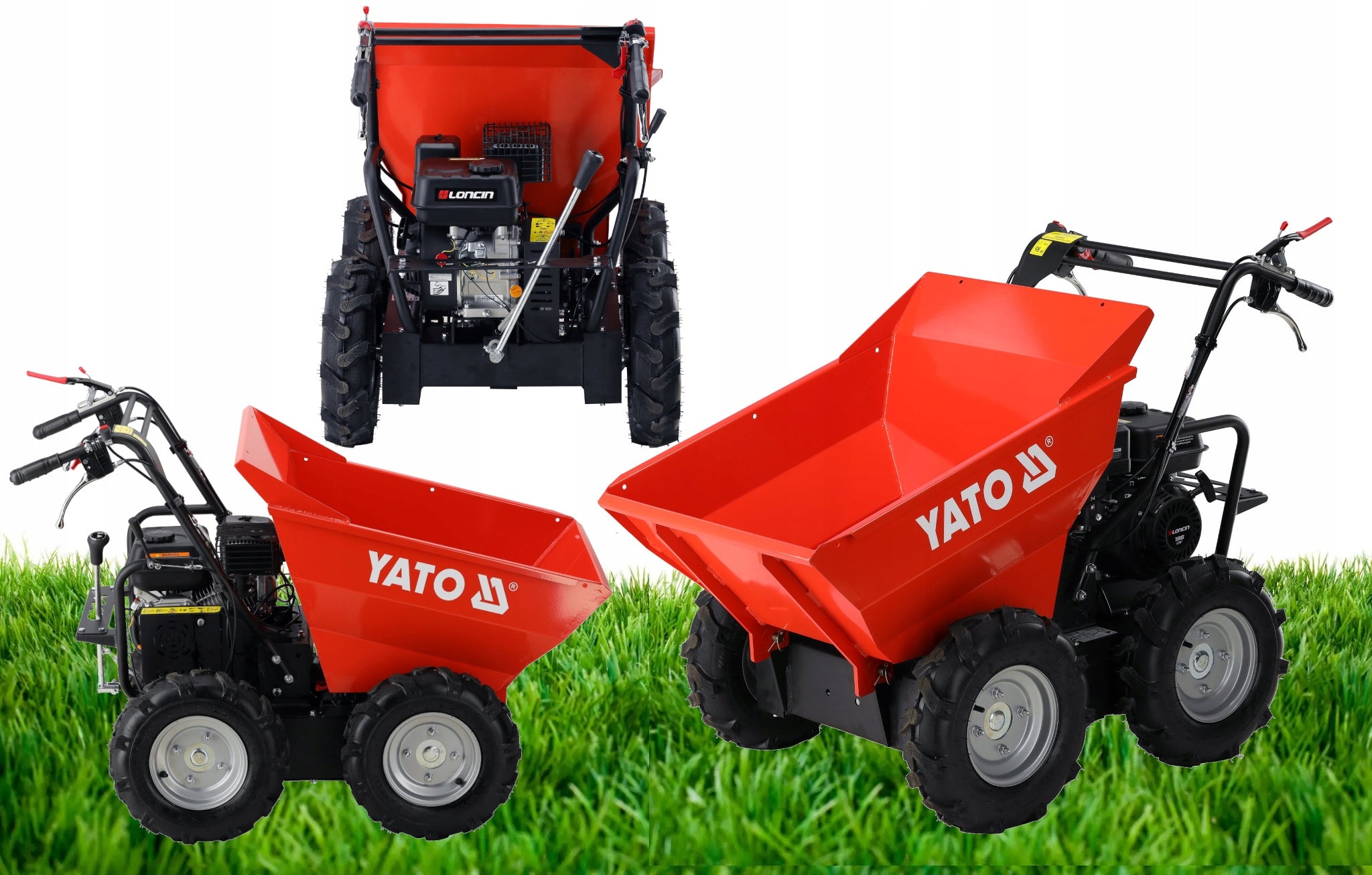 Diesel wheelbarrow Yato 196 l 4x4 300 kg