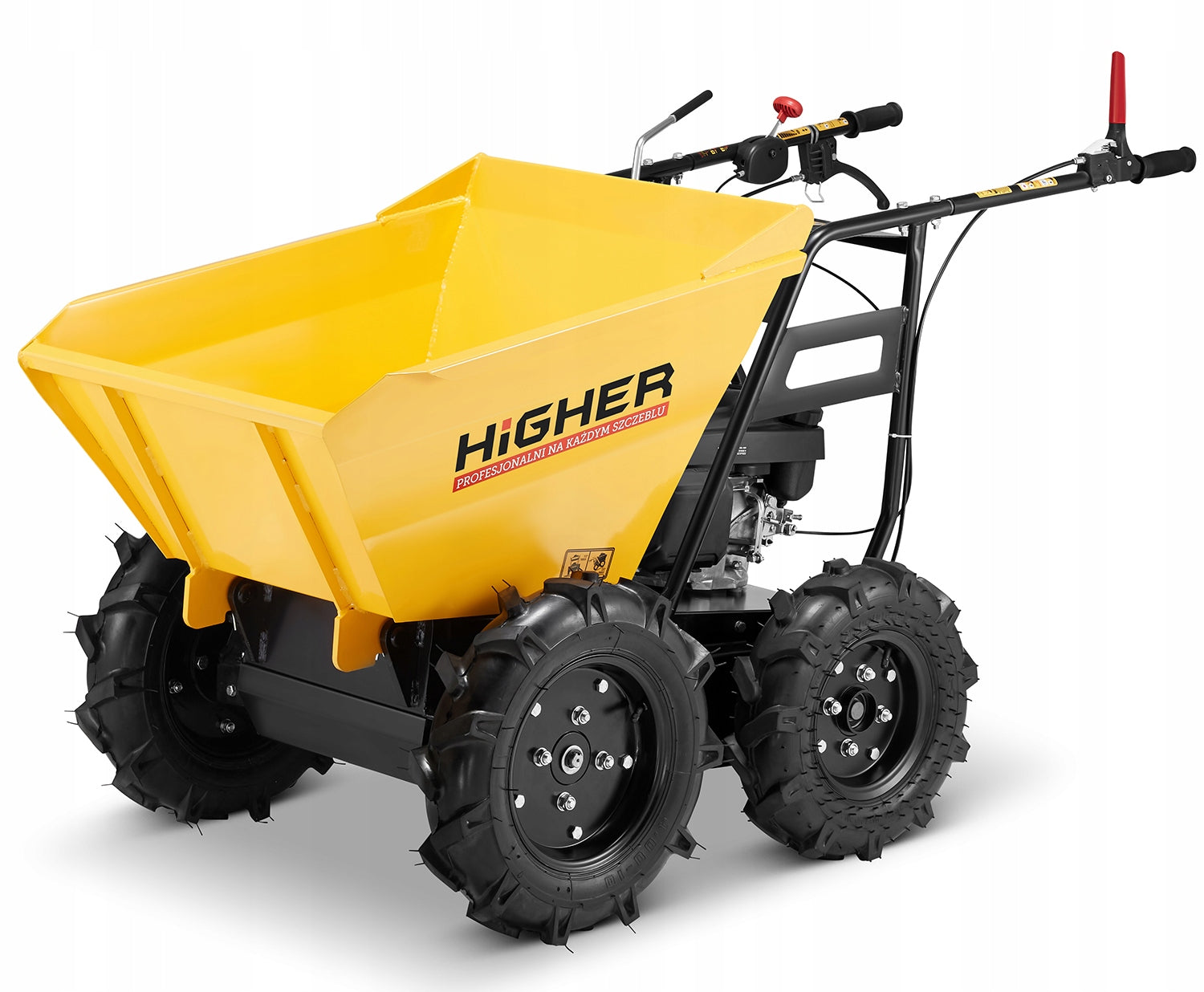Diesel wheelbarrow diesel hauler transport trolley with 4x4 4,0HP drive Brand Higher