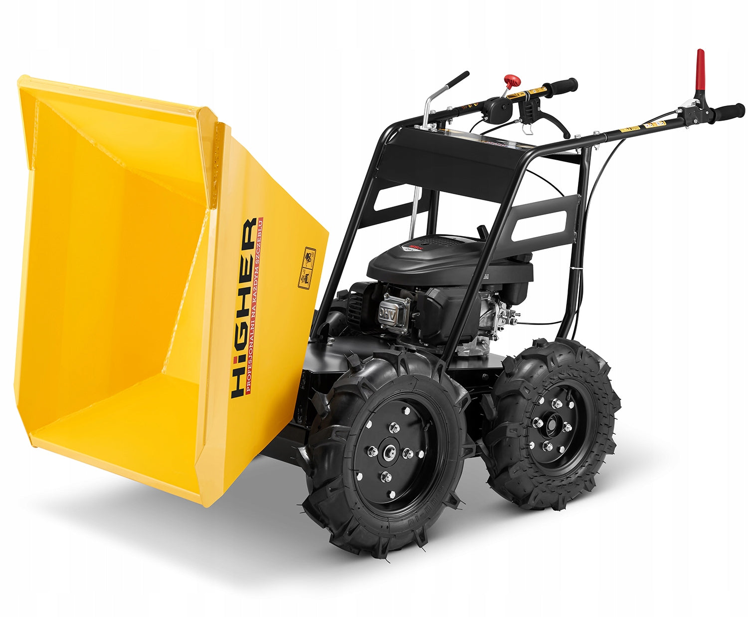 Diesel wheelbarrow diesel hauler transport trolley with 4x4 4,0HP drive Capacity 196 l