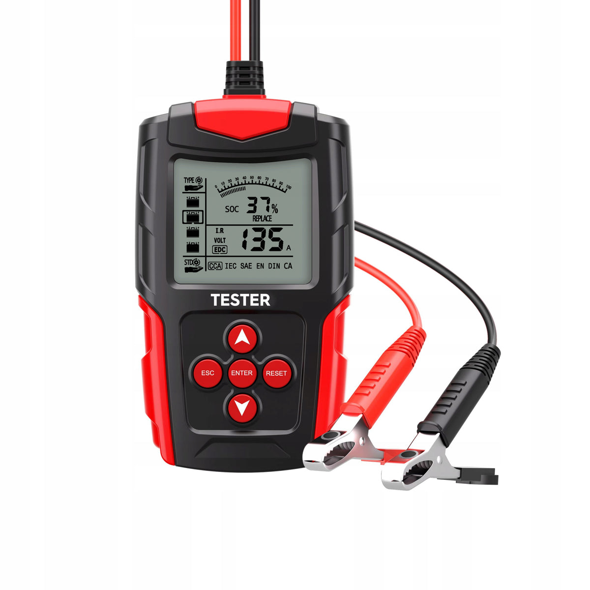Digital Battery Tester Meter for 12V 24V LCD Battery Brand MBG Line