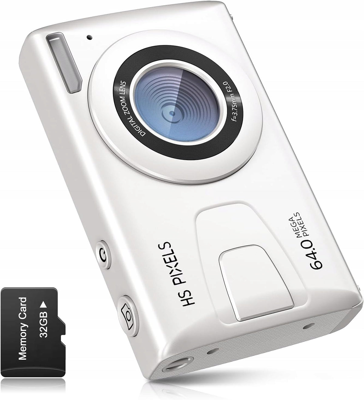 Digital Camera CCN C2 64MP Full HD 1080p Zoom 18x Screen 3 32GB White