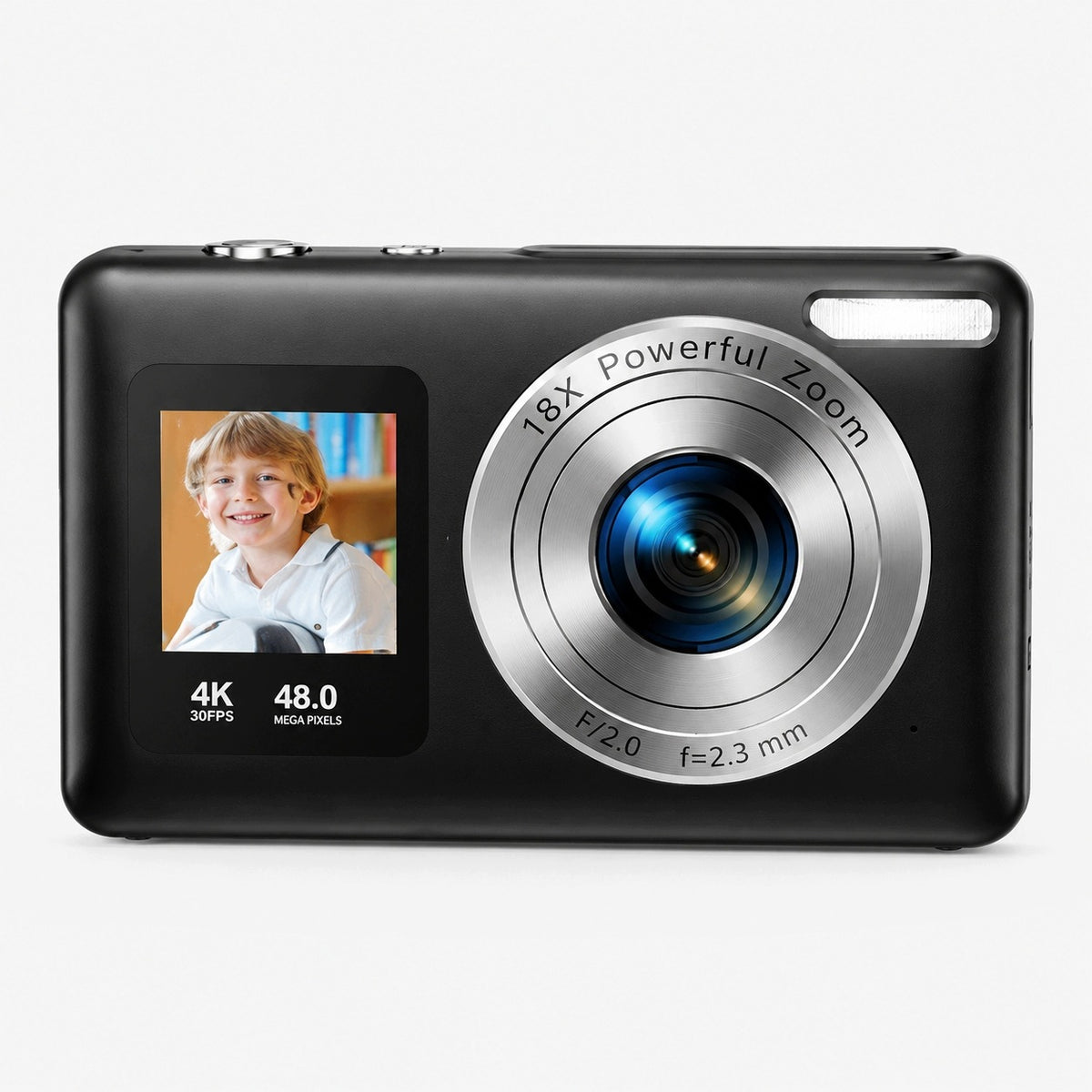 Digital Camera DC06S black, rechargeable battery, 48MP, 4K, USBC