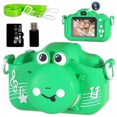 Digital Camera For Children GIFT For Children Frog Game +Memory Card 32GB
