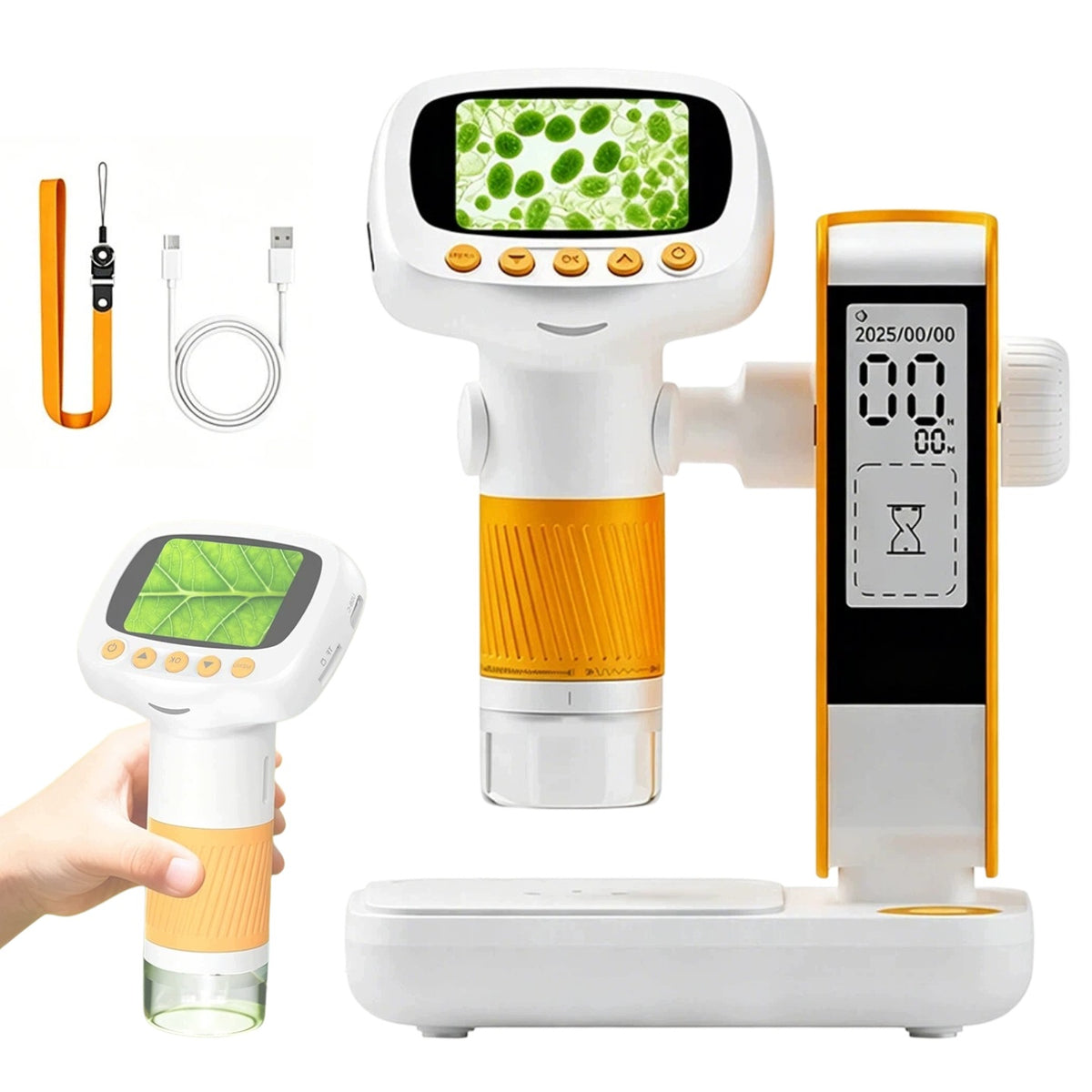 Digital Children's Microscope, 2 Inch High Resolution IPS LCD Screen