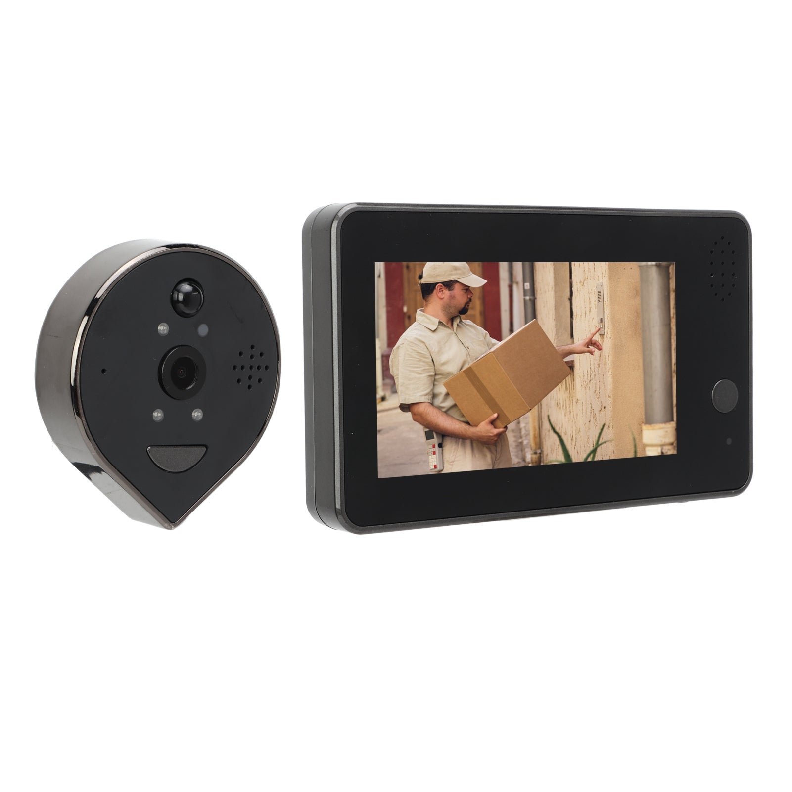 Digital Door Viewfinder, Application Monitoring 1080P Night Vision Smart Model 6847ORCJ