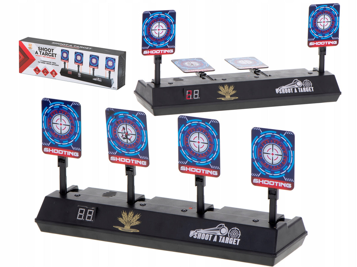 Digital Electronic Shooting Shield 4 Targets Counter Kik