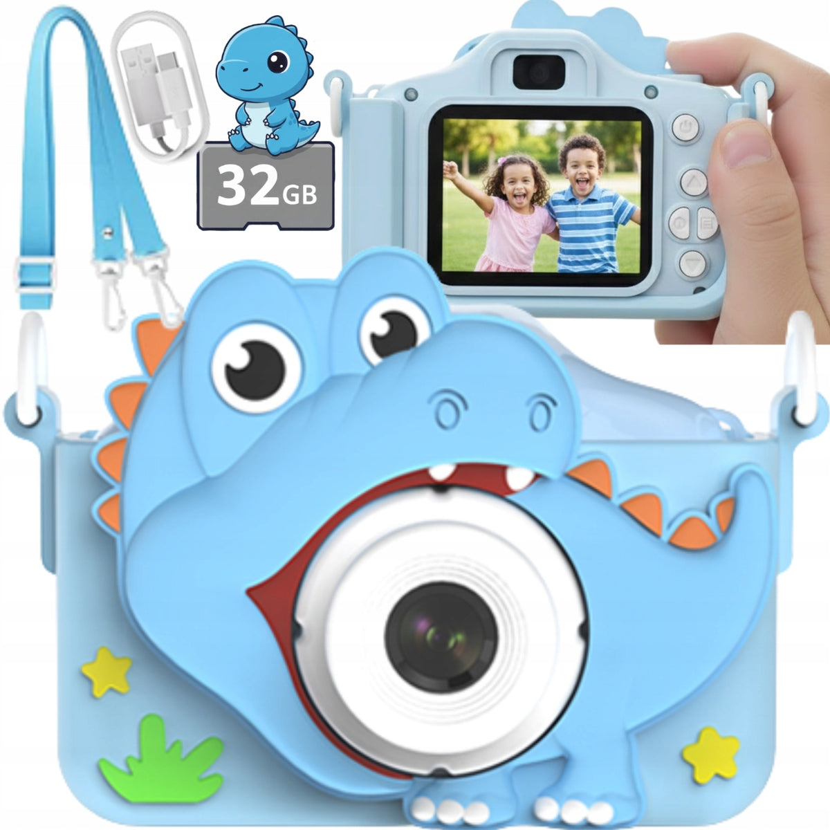 Digital Photography Camera for Kids to Play Camera with Games Card 32GB