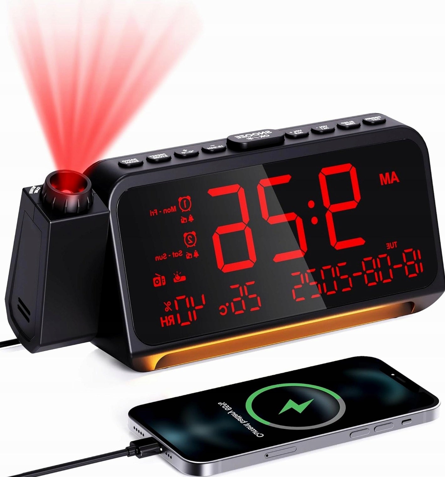 Digital Projector Dual Alarm Loud for Office Bedroom