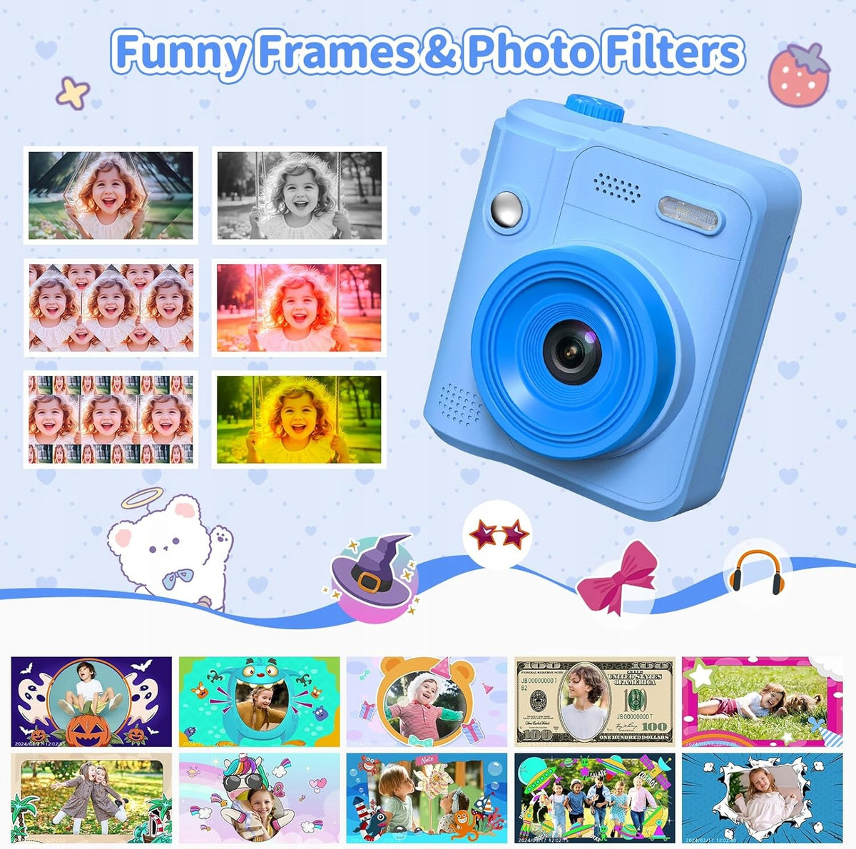 Digital camera GOFUNLY pink Packaging status original