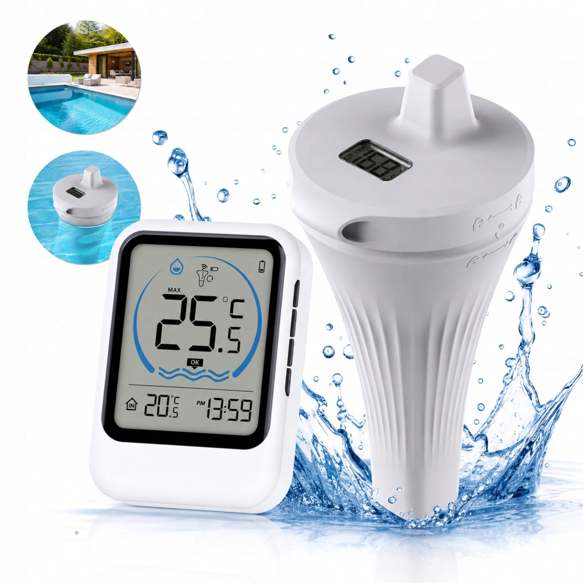 Digital pool thermometer, SET