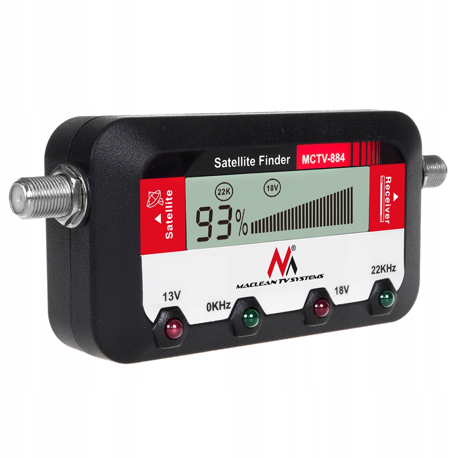 Digital satellite signal meter SAT + CABLE Maclean MCTV-884 LCD Brand Maclean
