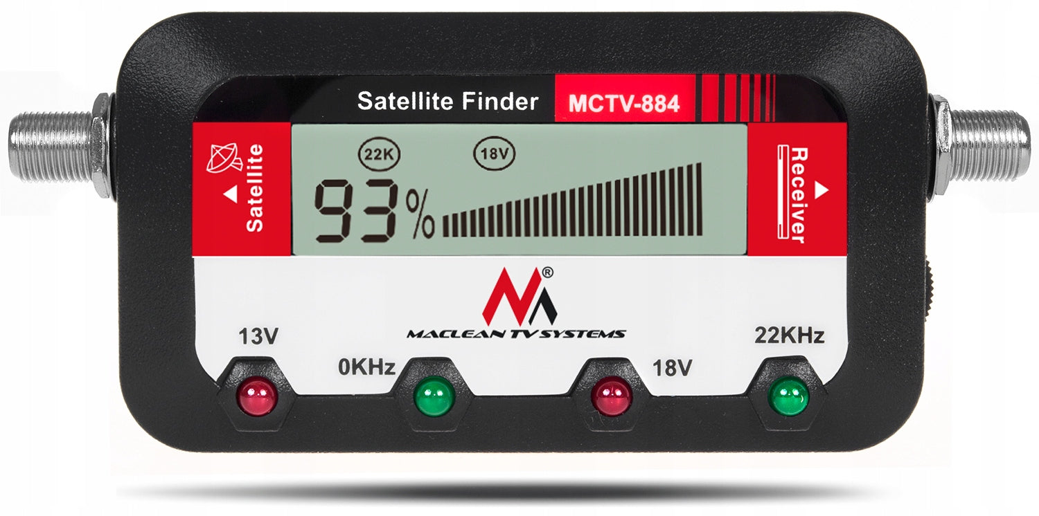 Digital satellite signal meter SAT + CABLE Maclean MCTV-884 LCD Packaging status original